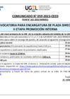 Vista preliminar de documento COMUNICADO 059-2023-CEED- ENCARGATURA DE PLAZA DIRECTIVA VARIOS - ETAPA PROMOCIÓN INTERNA