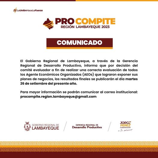 procompitelambayeque2023  COMUNICADO 