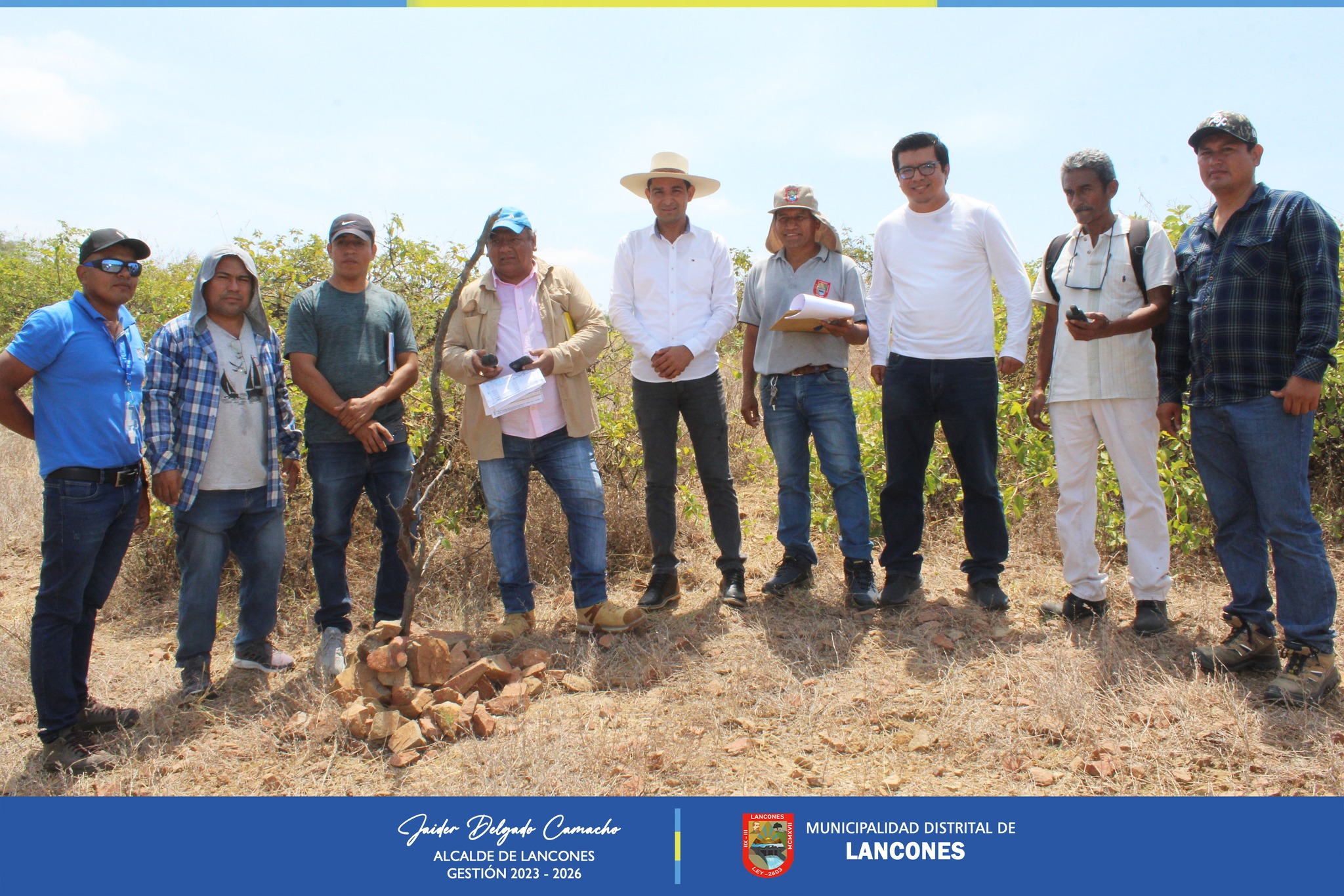 Alcalde De Lancones Recorrió Puntos Para Establecer Delimitación Territorial Con El Distrito De Querecotillo