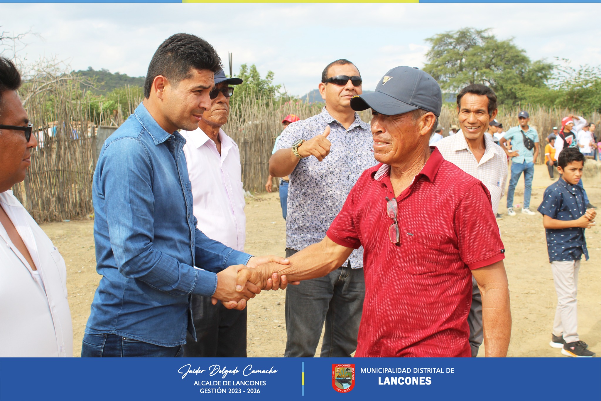 Alcalde de Lancones participó en actividades patronales de caserío El Chaylo