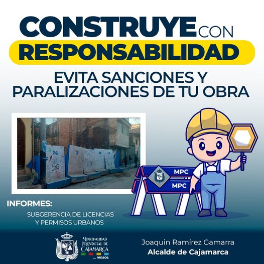 Evita sanciones y paralizaciones de tu obra. AquΓ te dejamos el documento donde podrΓ‘s enterarte de todos los procedimientos que tienes que realizar para obtener tu licencia de construcciΓ³n π
ππΉπ¬πΈπΌπ°πΊπ°π»πΆπΊ:
https://drive.google.com/.../1ZVDYxPexfpJxDMRlyDd.../view...
#CajamarcaRenace
