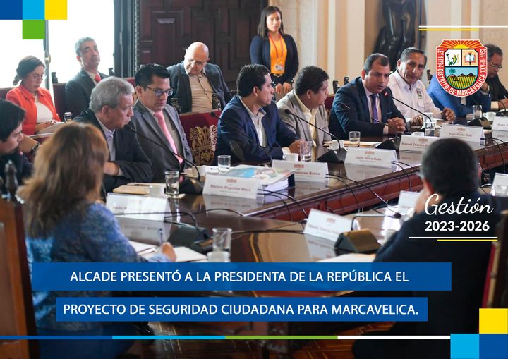 Alcalde Presentó A La Presidenta De La República El Proyecto De Seguridad Ciudadana Para Marcavelica.
