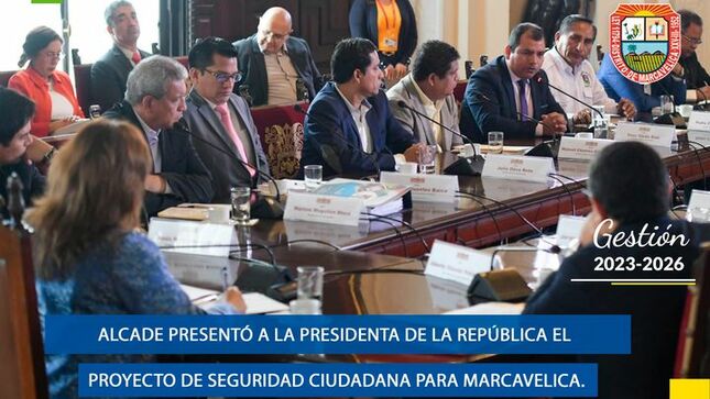 Alcalde Presentó A La Presidenta De La República El Proyecto De Seguridad Ciudadana Para Marcavelica.