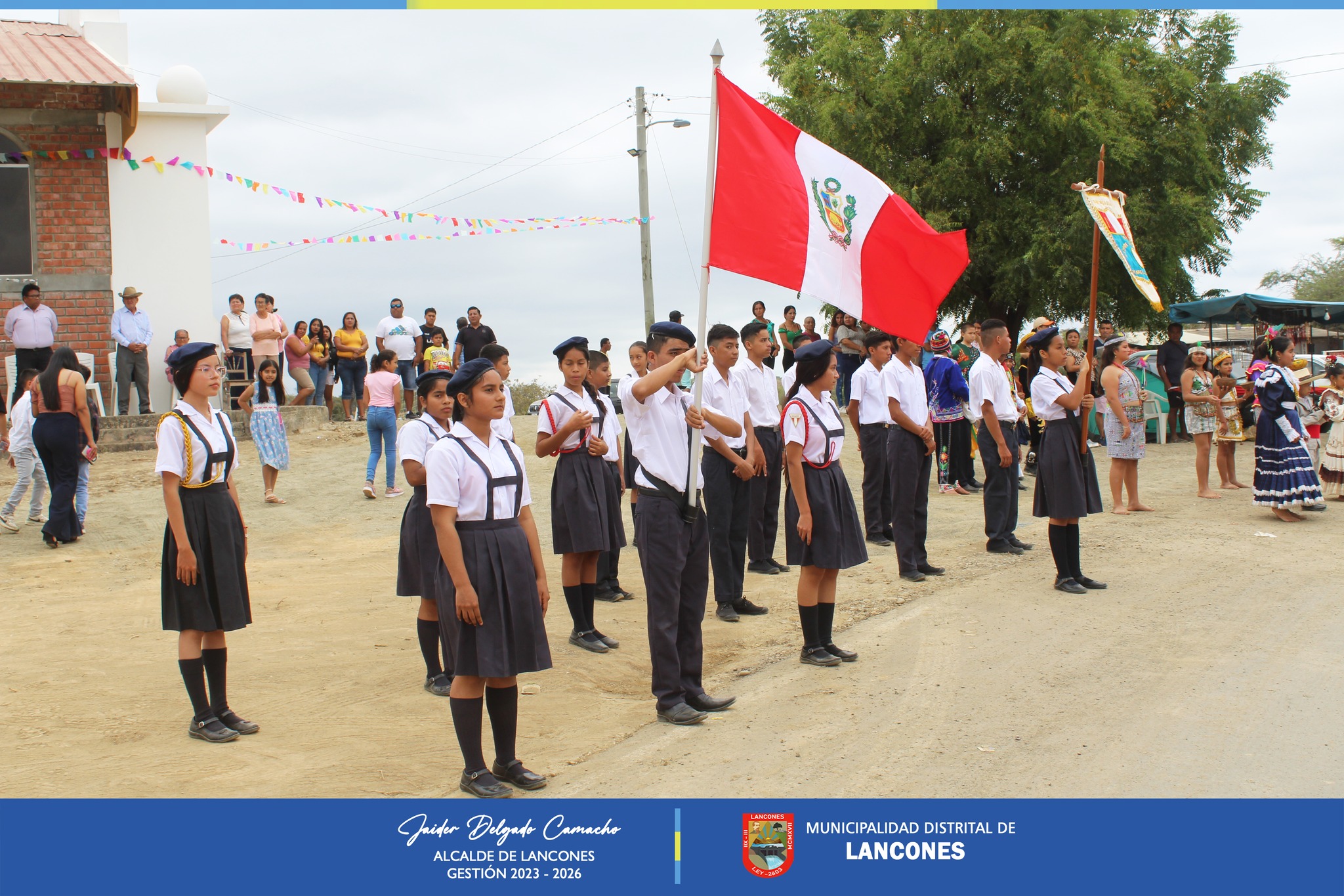 Festividades Patronales del Caserío Pilares contaron con la presencia del Alcalde de Lancones.