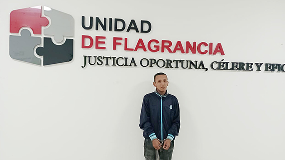 Unidad de Flagrancia de la Corte Superior de Justicia del Callao resolvió su primer caso al sentenciar a dos años de prisión a Jonathan Jordan Mendoza Barrenzuela (29) por el delito de hurto simple