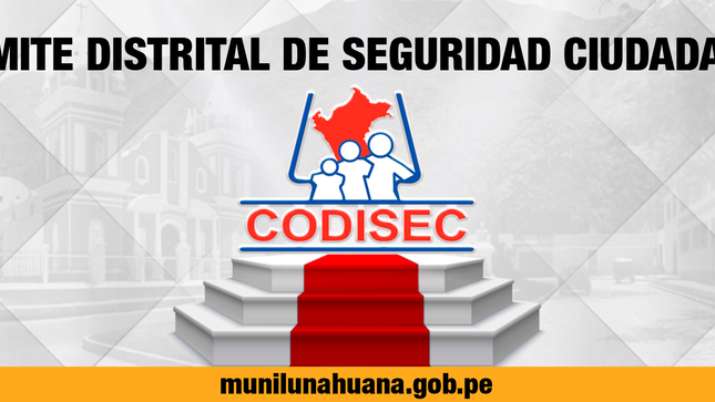 La Seguridad Ciudadana es definida como acción integrada y articulada que desarrolla el estado, en sus tres niveles de gobierno, con la participación del sector privado, la sociedad civil organizada y la ciudadanía, destinada a asegurar la convivencia pacífica, la erradicación de violencia y la utilización de las vías y espacios públicos.
Del mismo modo, contribuye a la prevención de la comisión del delito y faltas. En ese sentido, el comité distrital de Seguridad Ciudadana de Lunahuaná (CODISEC) son los encargados de formular los planes (PADSC 2023), programas, proyectos y directivas de seguridad ciudadana, así como ejecutar los mismos en sus jurisdicciones, utilizándolos como un instrumento de gestión orientado el que hacer de las instituciones públicas y privadas, la sociedad civil organizada y comunidad, en función a la realidad, para asentar acciones básicas optimas y duraderas que apuntalen el desarrollo sostenido del distrito de Lunahuaná.
👉 Ingresa aquí: 
https://munilunahuana.gob.pe/index.php/codisec
