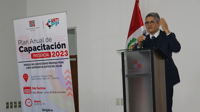 Fiscal José Domingo Pérez Gómez dictó conferencia en la Corte Superior del Callao sobre “El proceso por razón de la función pública” 