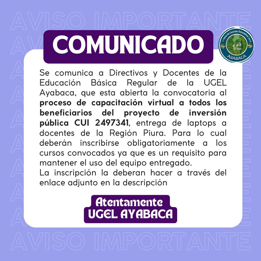 Comunicado 