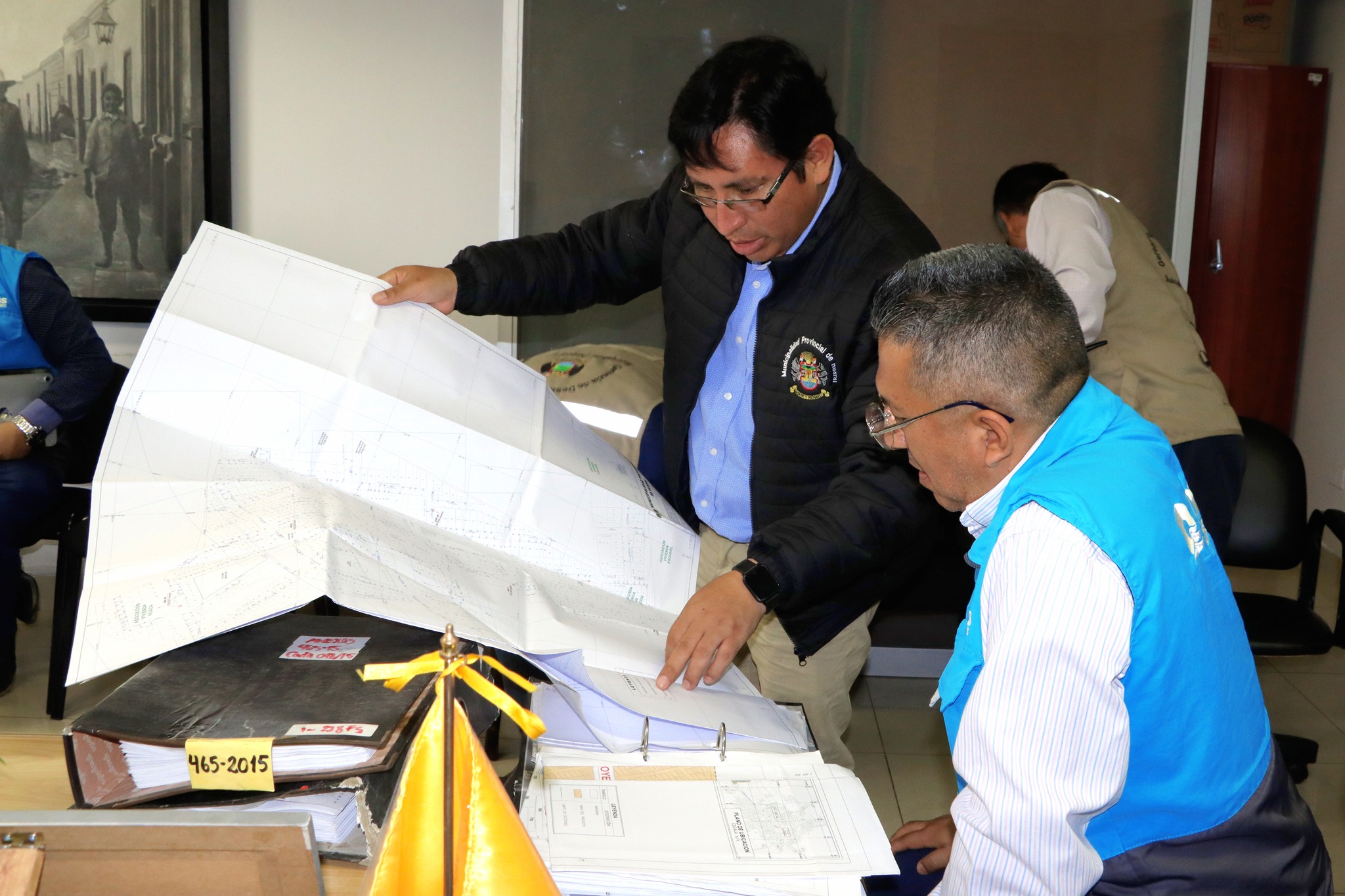 Alcalde provincial se reunió con representantes de Emapa Huaral por transferencia de obra de agua del Trébol