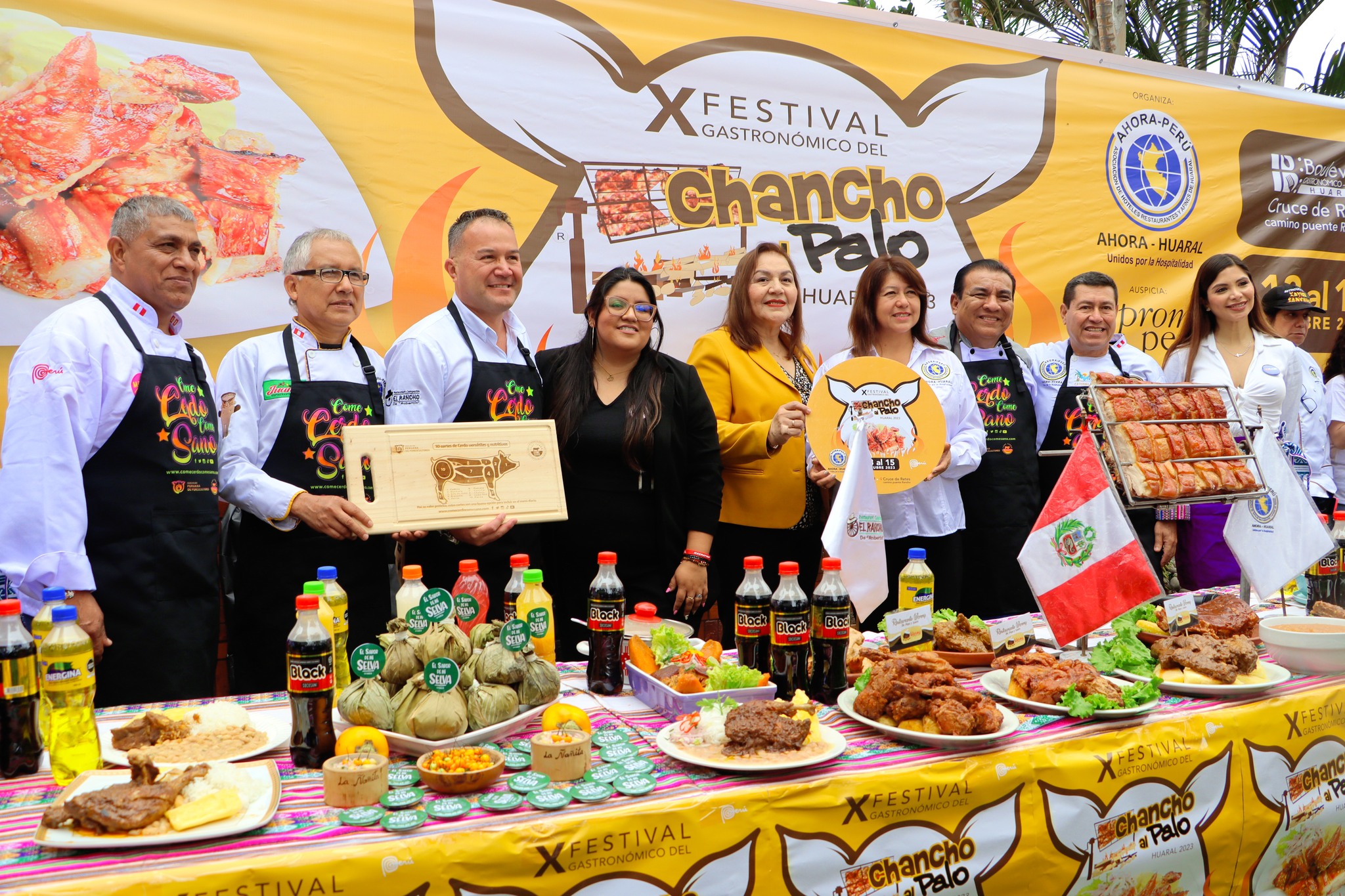 Municipalidad provincial de Huaral particip贸 del lanzamiento de la X edici贸n del festival del chancho al palo