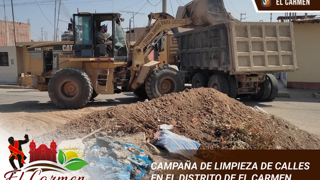 CAMPAÑA DE LIMPIEZA DE CALLES EN EL DISTRITO DE EL CARMEN