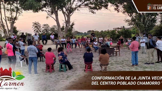 CONFORMACION DE LA JUNTA VECINAL DEL CENTRO POBLADO CHAMORRO “B”