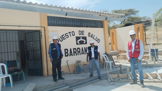 Regidores supervisan el avance de dos obras en Barrancos