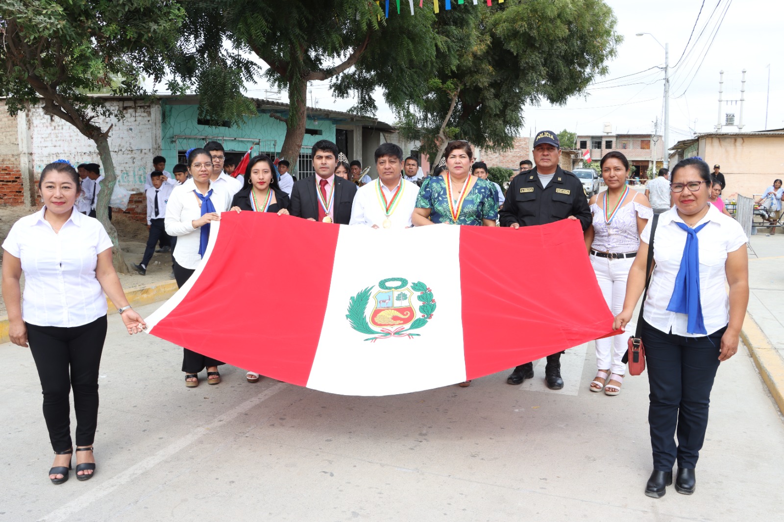 MPP celebra el 558.° aniversario del Centro Poblado de Narihualá con desfile cívico