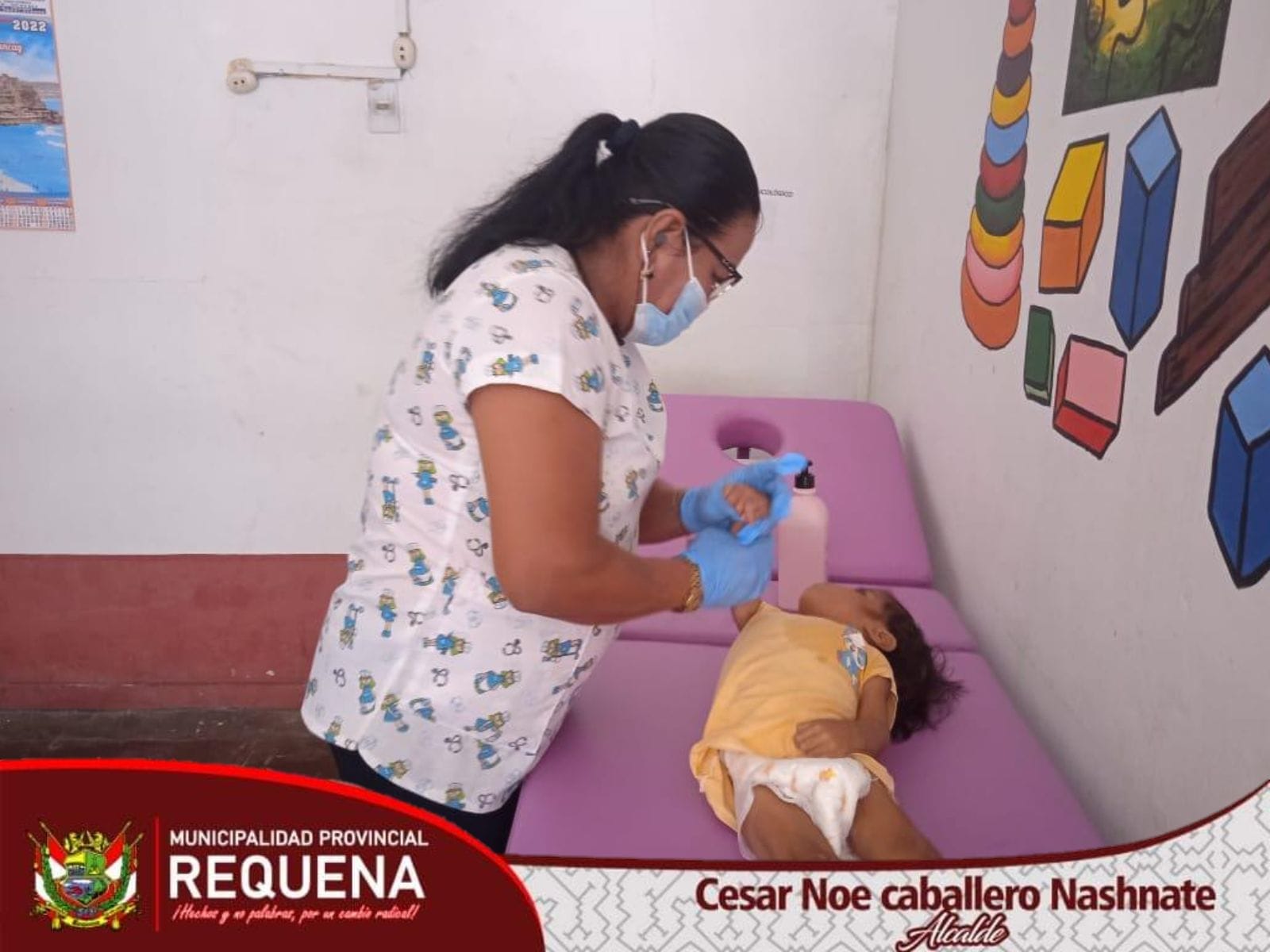 Terapias físicas a los hermanos que sufren de alguna discapacidad por parte de OMAPED