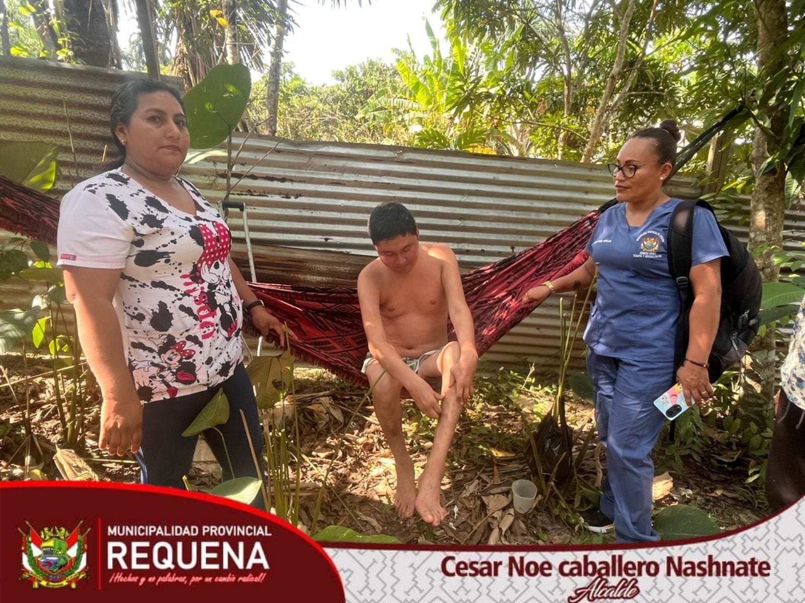 Terapias físicas a los hermanos que sufren de alguna discapacidad por parte de OMAPED