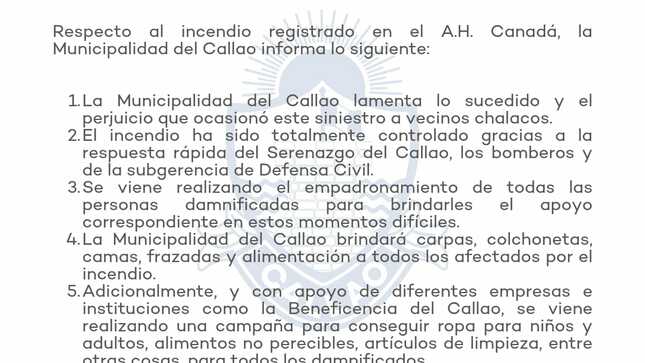 comunicado