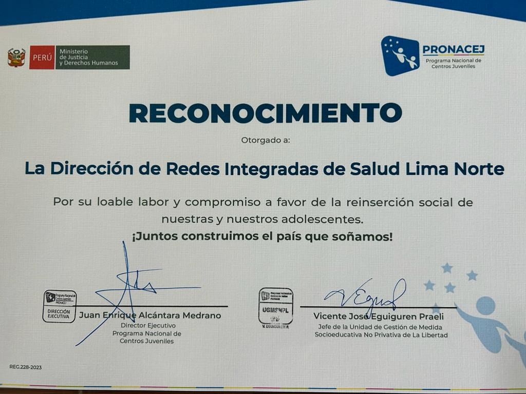 Reconocimiento del Programa Nacional de Centros Juveniles - 3