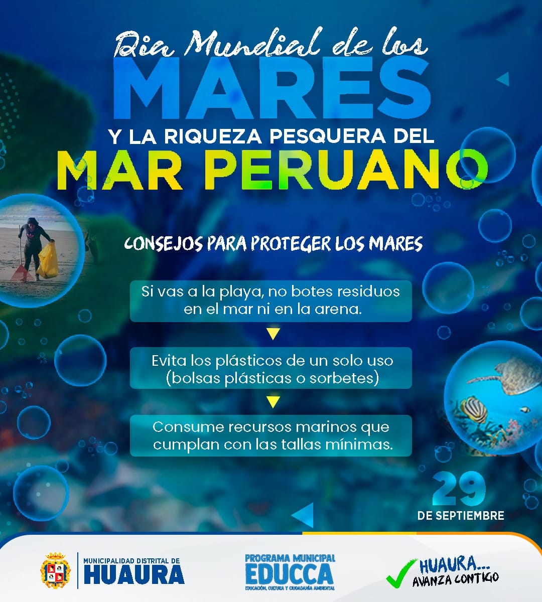 DÍA MUNDIAL DE LOS MARES Y LA RIQUEZA PESQUERA DEL MAR PERUANO
#29deSeptiembre