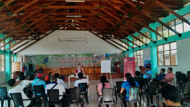 Taller con líderes de los Pueblos Originarios de Megantoni