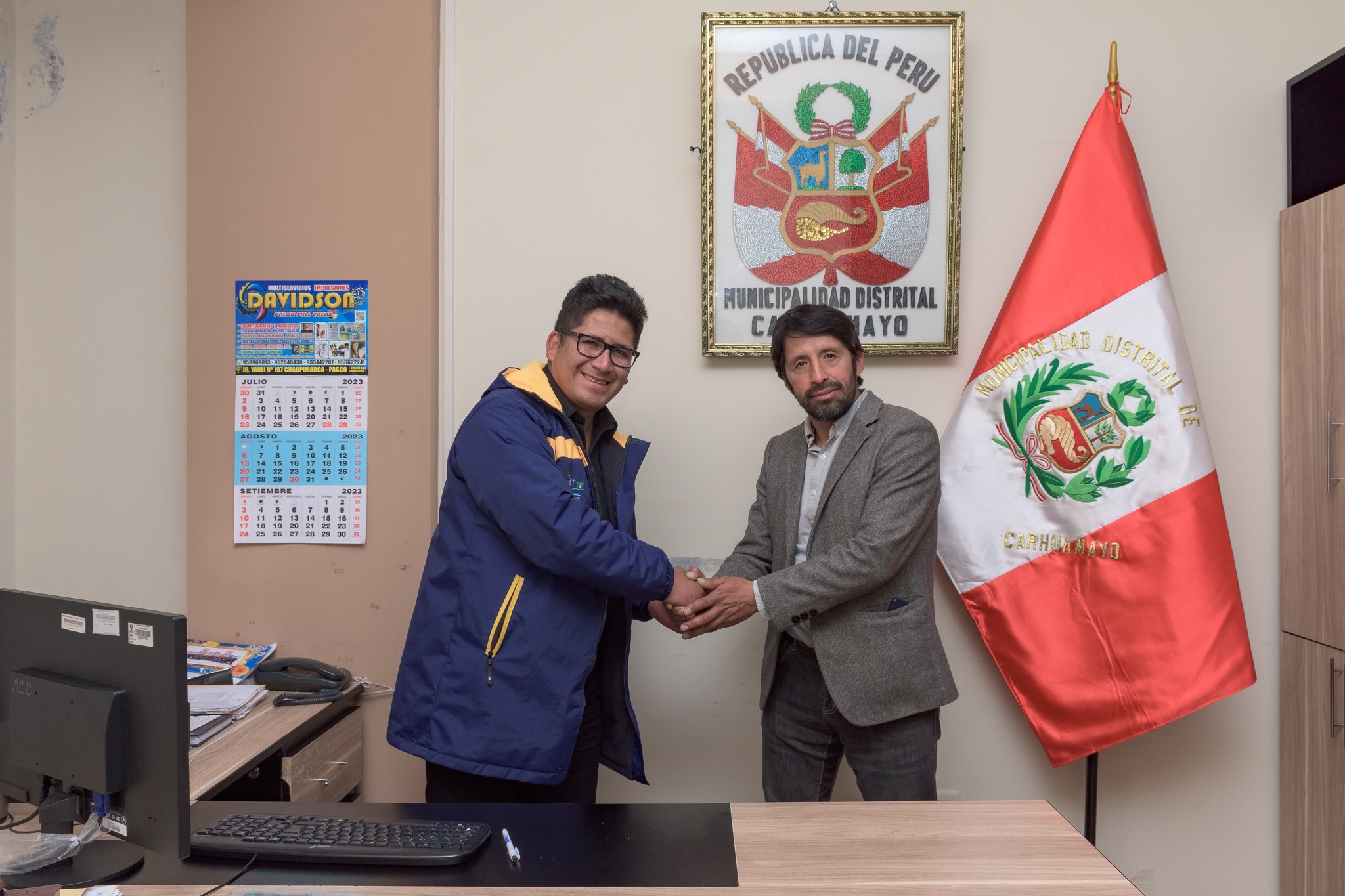 Foto en el distrito de Carhuamayo