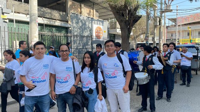 DREM PIURA Presente en Gran Caminata “JUVENTUD UNIDA FRENTE A LA TRATA DE PERSONAS”