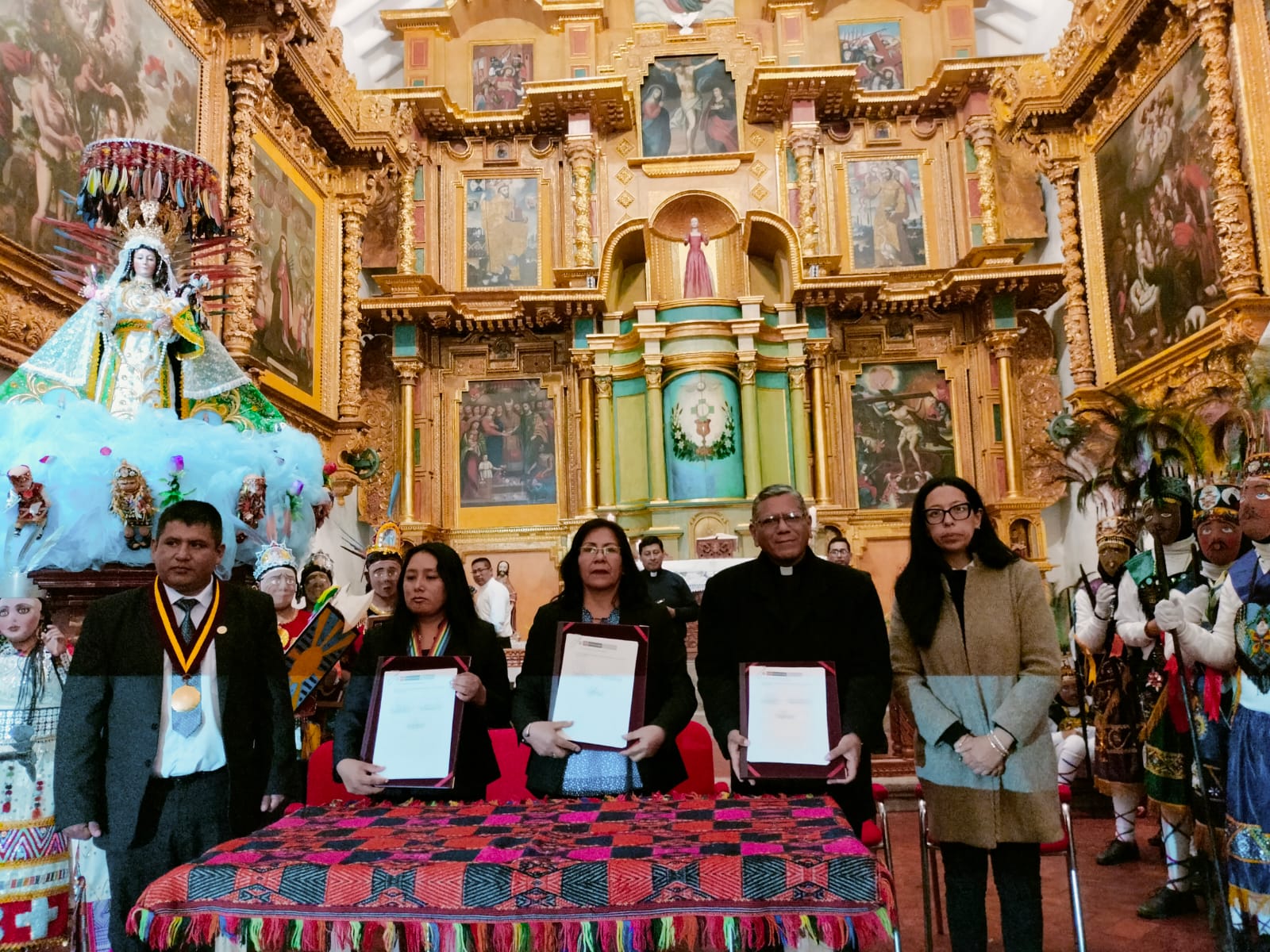 Cusco: Ministerio de Cultura entregó obra de restauración del Templo de Paucartambo que acoge a la Virgen del Carmen