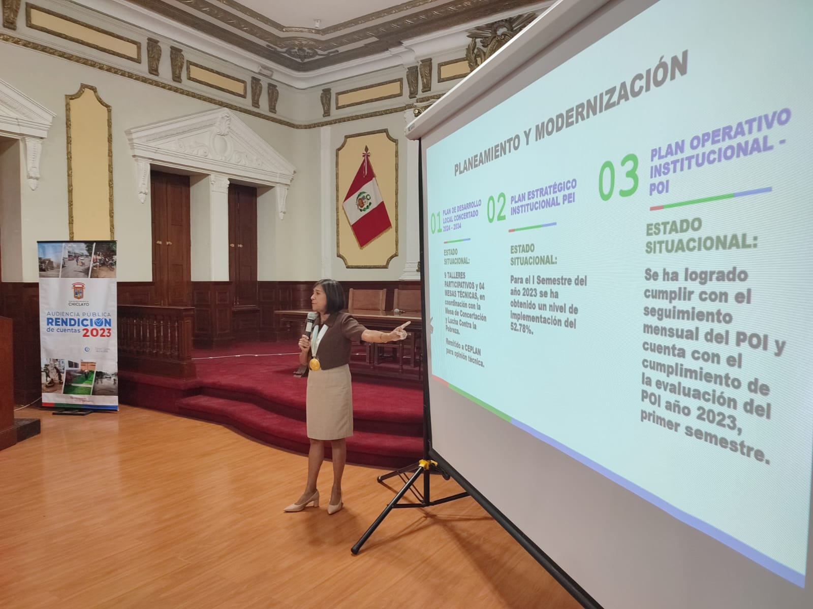 Avances y logros importantes resalta alcaldesa en rendición de cuentas
