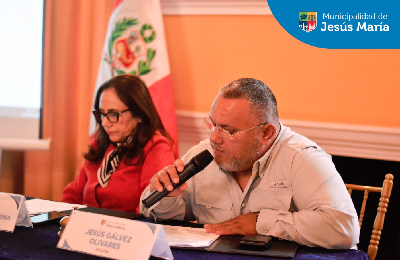 ✅ Se realizó la Sesión Ordinaria N°18 y la Extraordinaria N°4 del Consejo de Jesús María en el Salón Cáceres del Palacio Municipal.