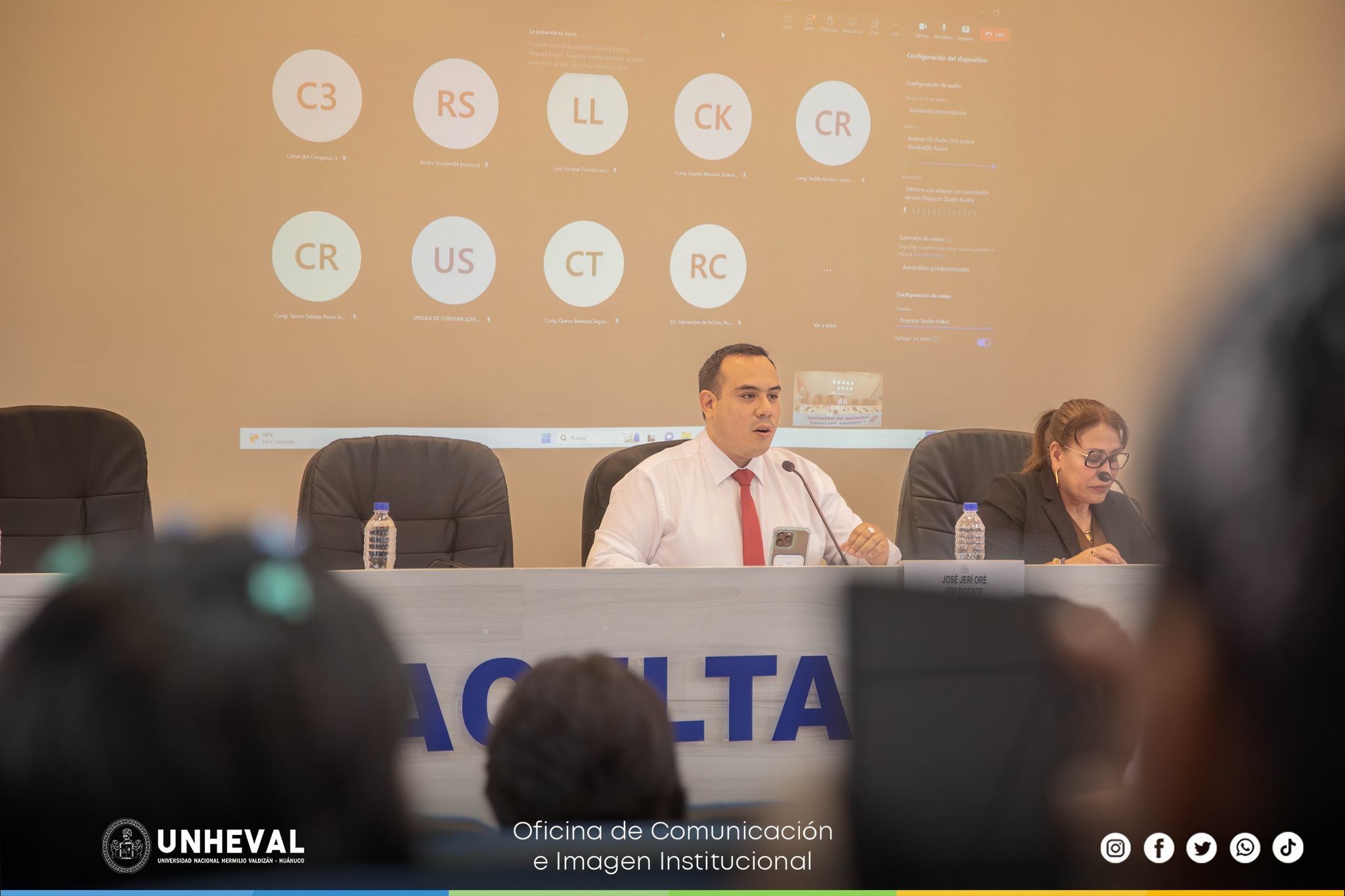 Quinta Sesión Extraordinaria Descentralizada Organizada por la Comisión de Presupuesto y Cuenta General de la República en la UNHEVAL