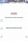 Vista preliminar de documento Reglamento RE-221-GRE/008, “Verificación del Domicilio Declarado” primera versión