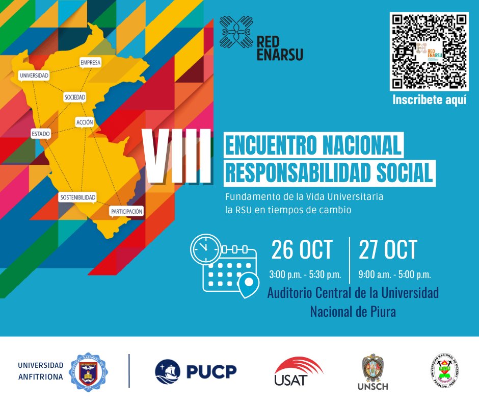 “VIII Encuentro Nacional de Responsabilidad Social como Fundamento de la Vida Universitaria – ENARSU 2023”