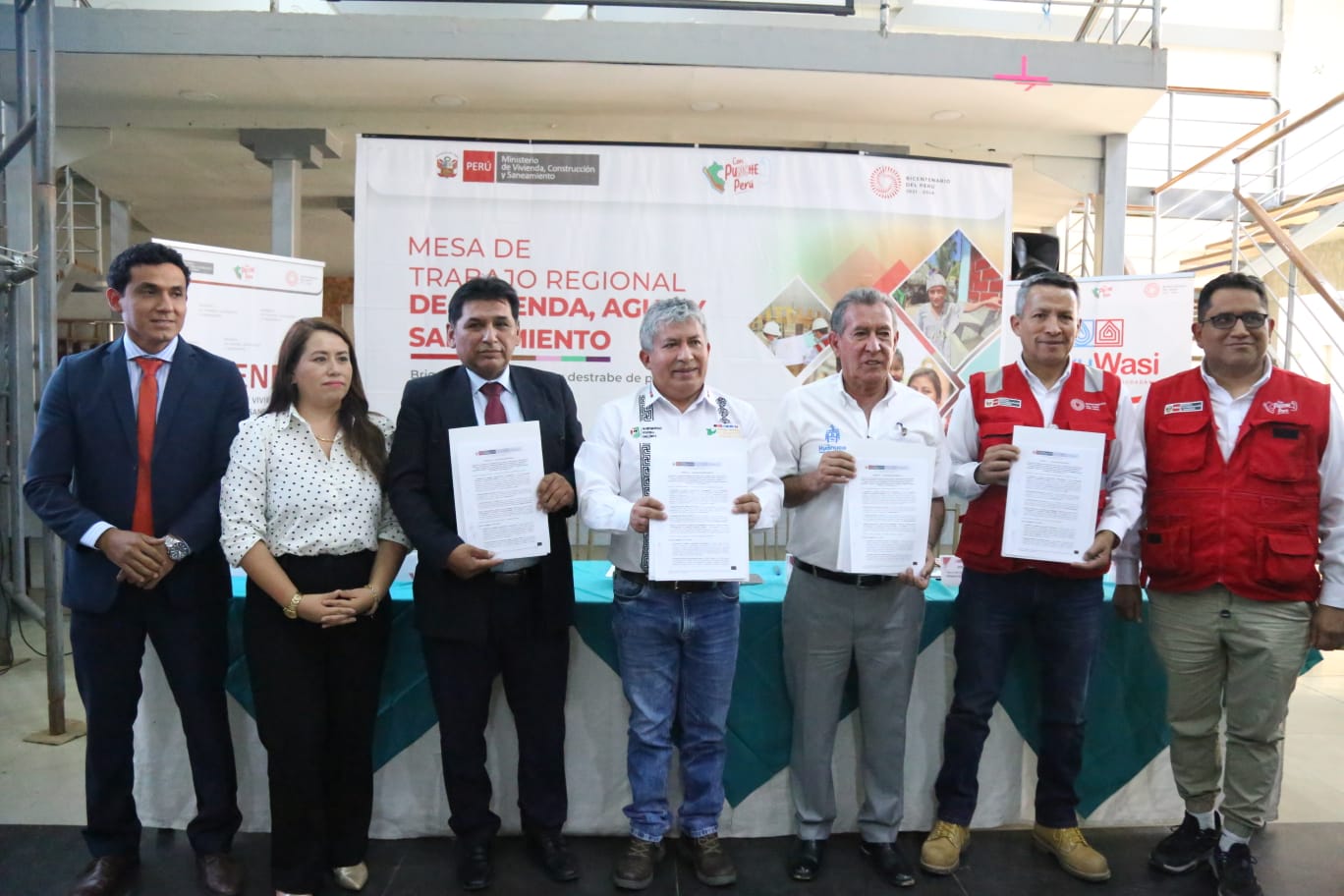 Ministerio de Vivienda firmó convenio para viabilizar proyecto de agua y saneamiento que beneficiará a 225 mil pobladores de Huánuco