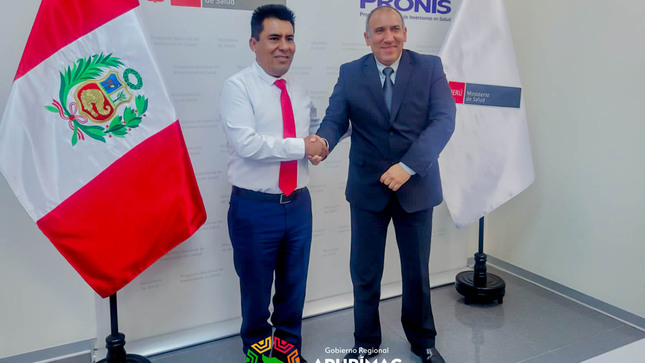 Gobernador Regional y PRONIS consolidan coordinaciones para acelerar ejecución de hospitales de Tambobamba, Haquira, Challhuahuacho y Chincheros