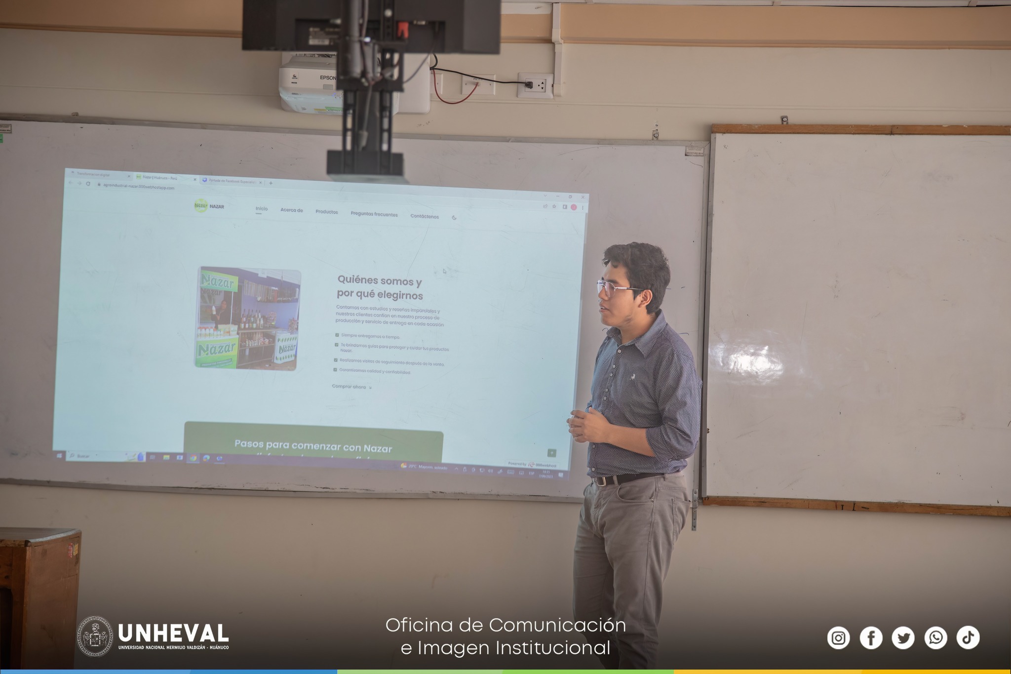 Estudiantes de Ingeniería Industrial impulsan las MYPES huanuqueñas con creación de páginas webs