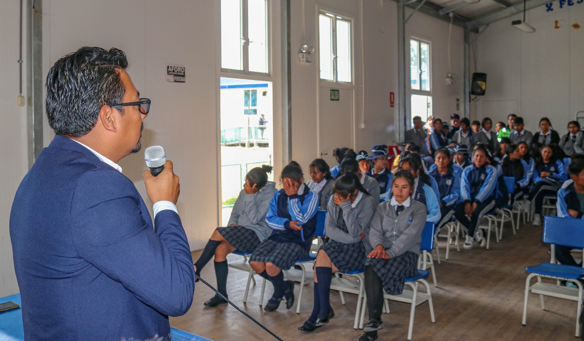 Charla de orientación vocacional a estudiantes de la I.E. San Juan de la Frontera