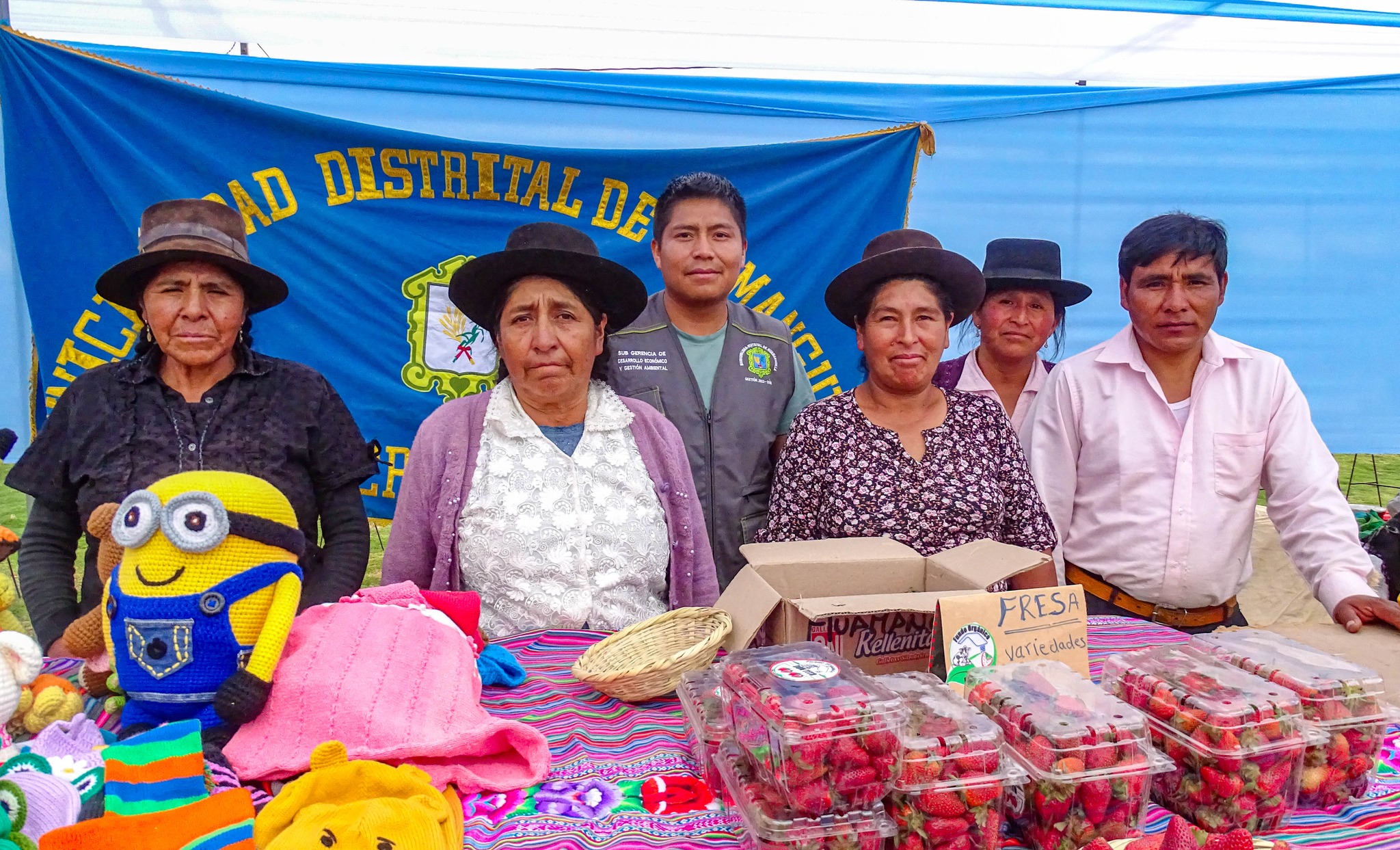Productores huamanguillinos presentes en la Feria del Señor de Maynay 2023