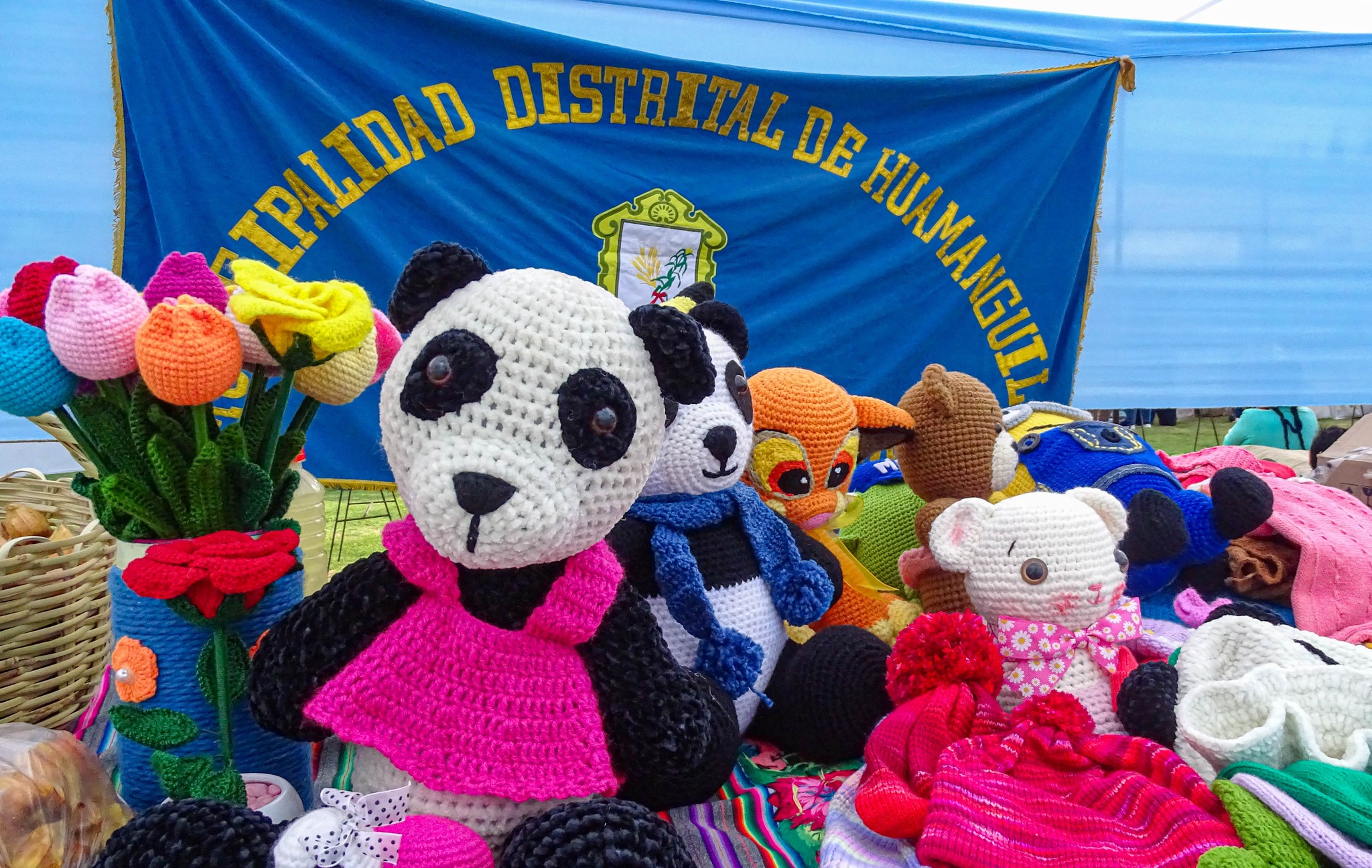 Productores huamanguillinos presentes en la Feria del Señor de Maynay 2023