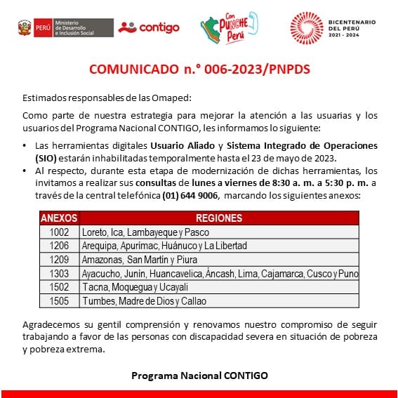 COMUNICADO