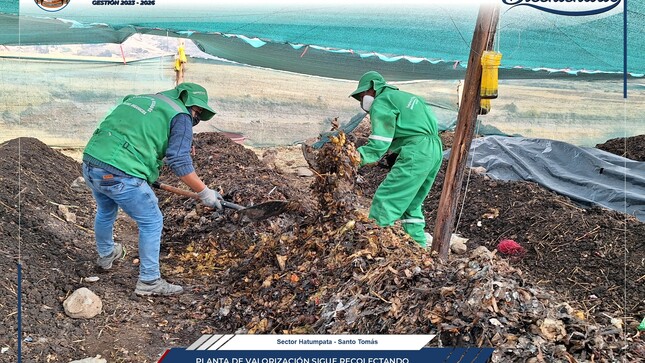 Planta de valorización sigue recolectando residuos sólidos orgánicos en el distrito de Santo Tomás - Chumbivilcas