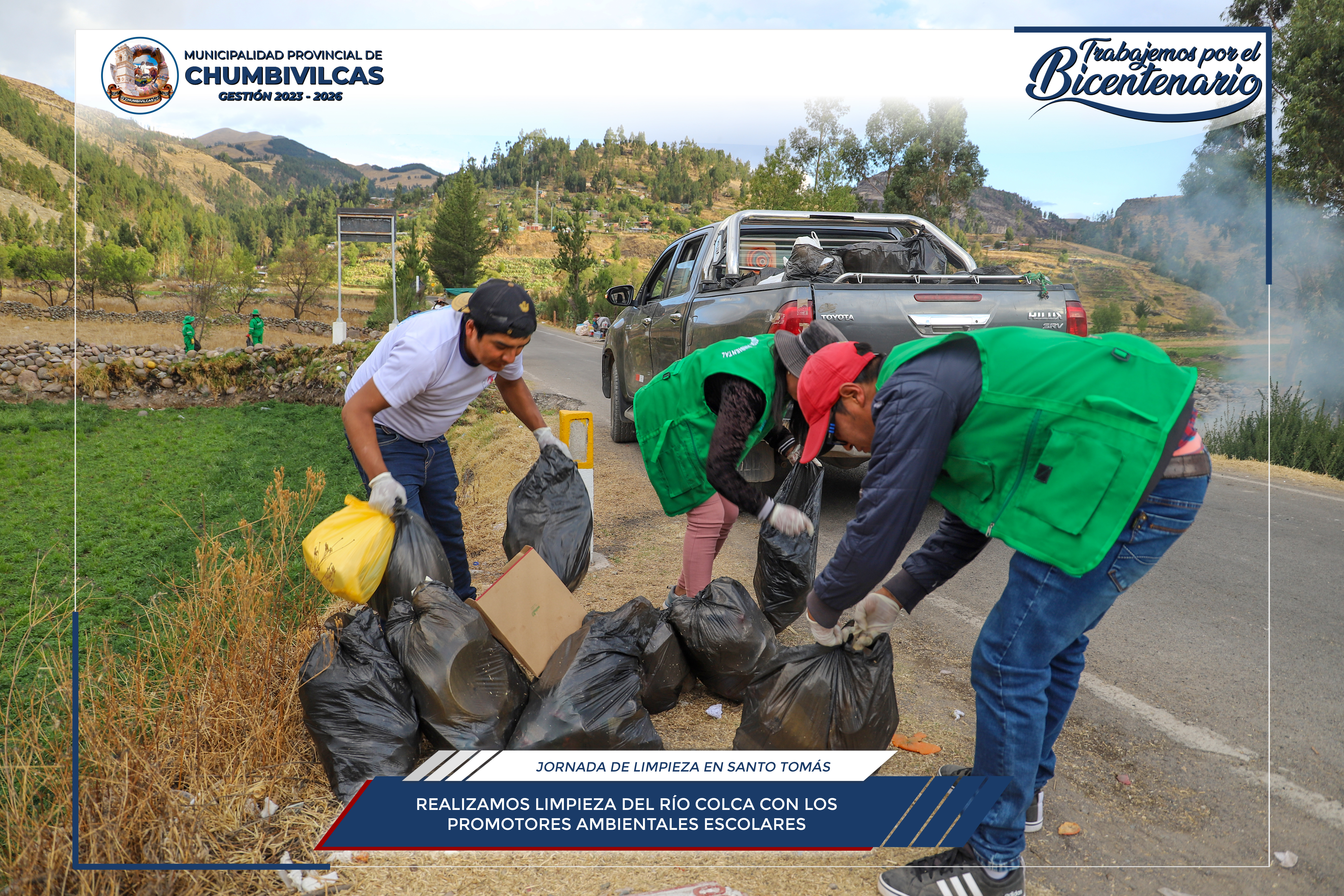 Chumbivilcas: Se realiza limpieza del río Colca con Promotores Ambientales Escolares (PAE)