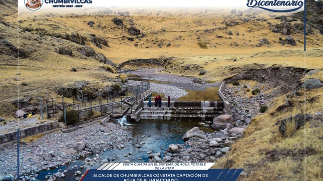 Alcalde de Chumbivilcas constata sistema de captación de agua de Allhuacchuyo del distrito de Santo Tomás 