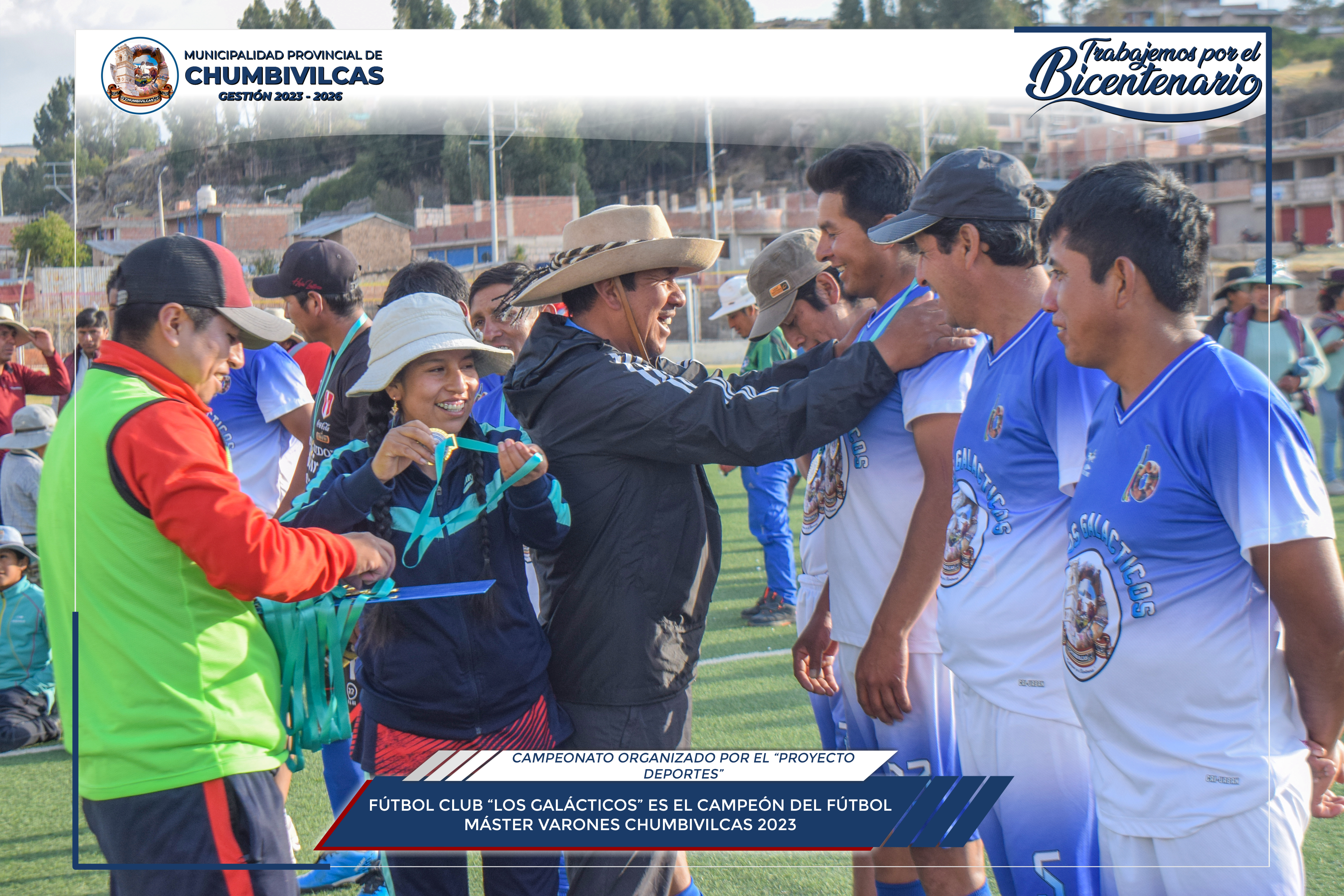 Fútbol Club "Los Galácticos" gana Campeonato Fútbol Máster Varones Chumbivilcas 2023 