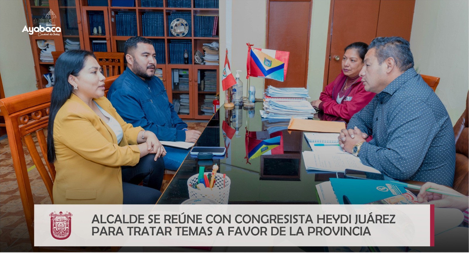 Alcalde se reúne con congresista Heidy Juárez para tratar temas a favor de la provincia