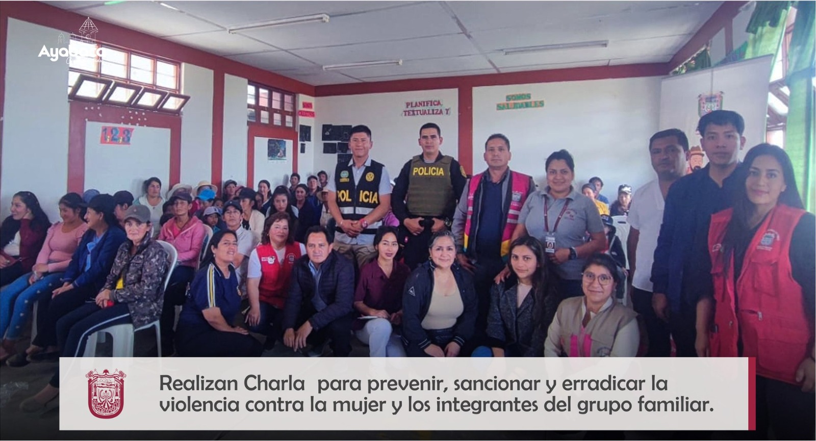 Realizan Charla para Prevenir Sanciones y Erradicar la Violencia contra la Mujer y los Integrantes del Grupo Familiar