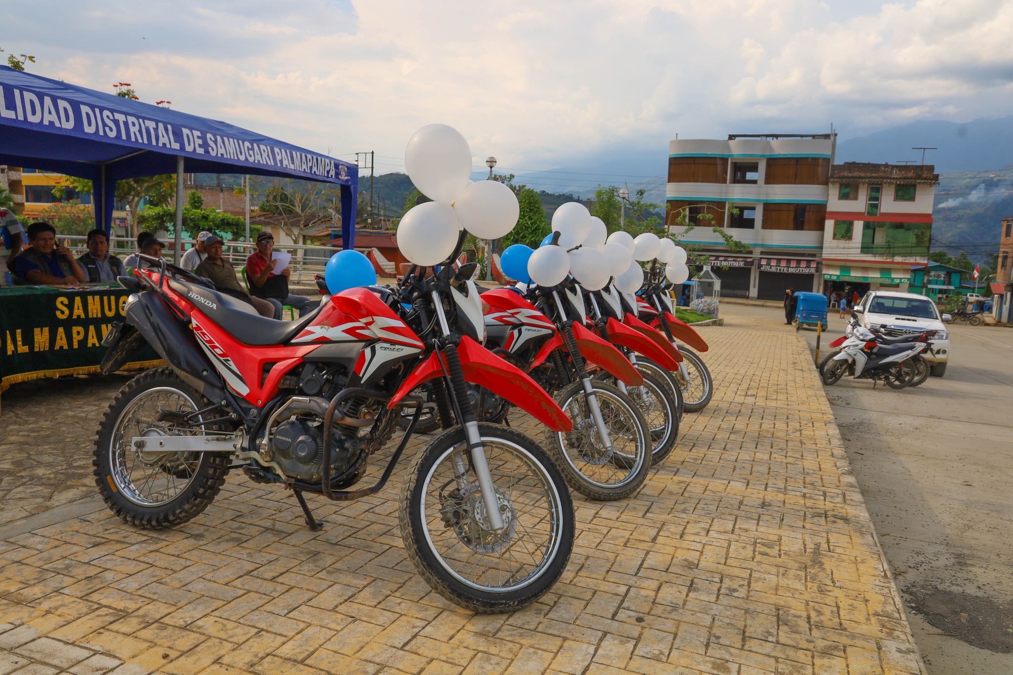 vista panoramica de motos