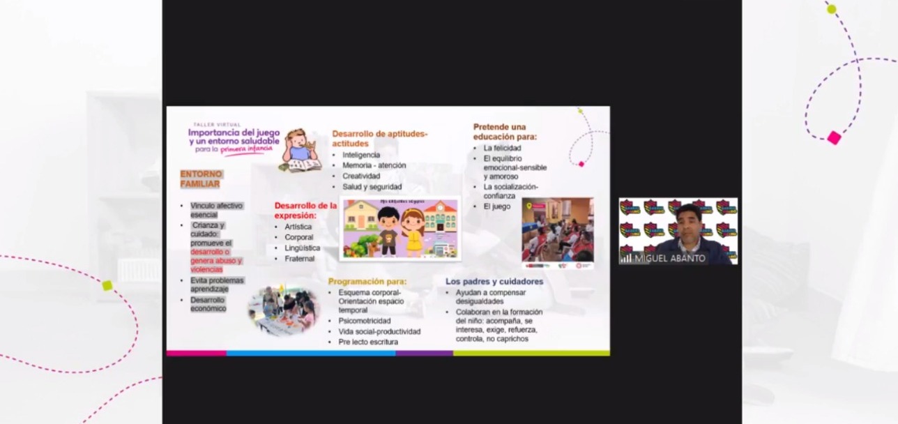 Cuna Más y Barrio Seguro destacan beneficios del juego y promueven hábitos saludables para la primera infancia