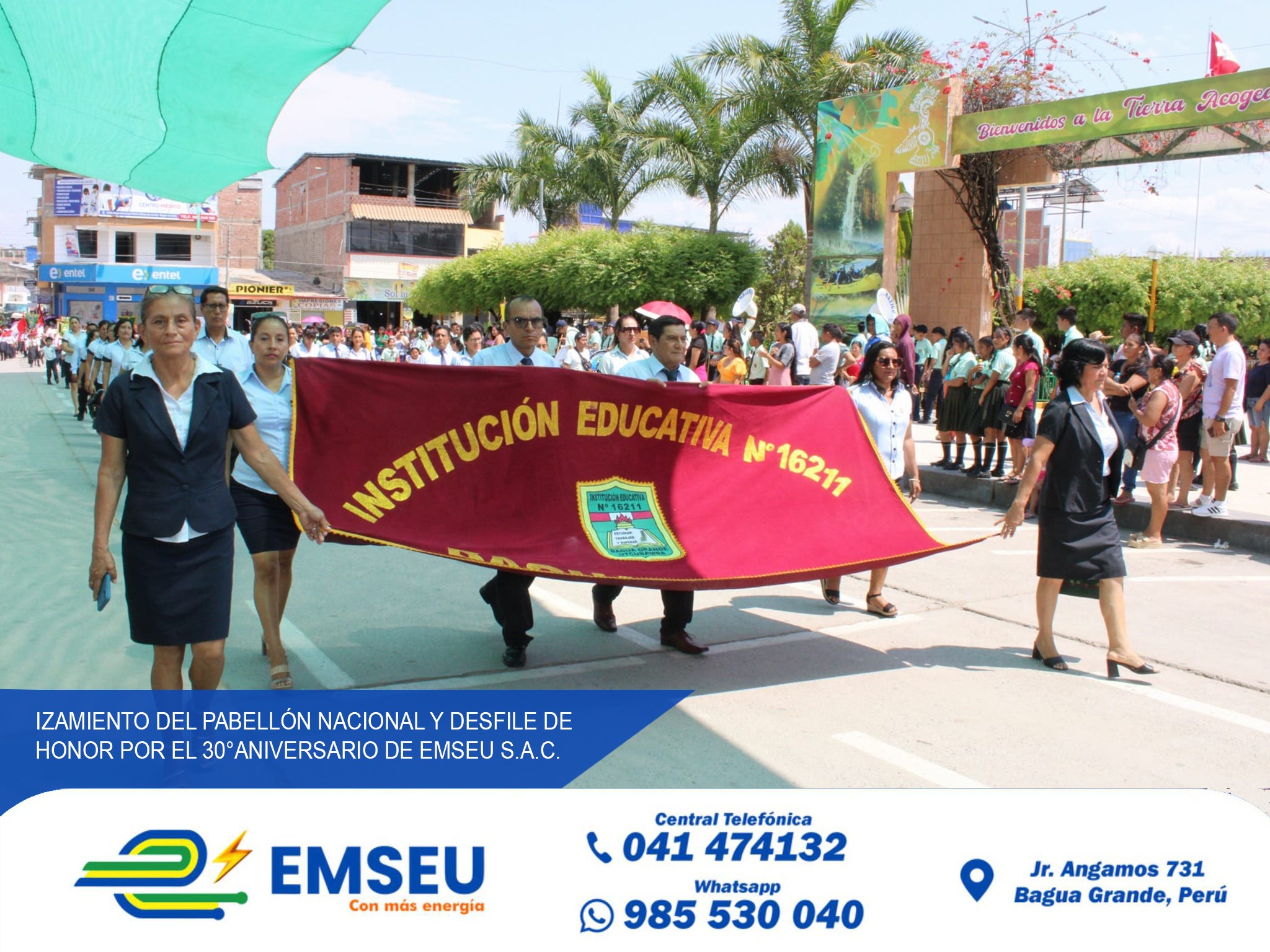 Izamiento y Desfile de Honor por los 30° Aniversario de EMSEU S.A.C.v