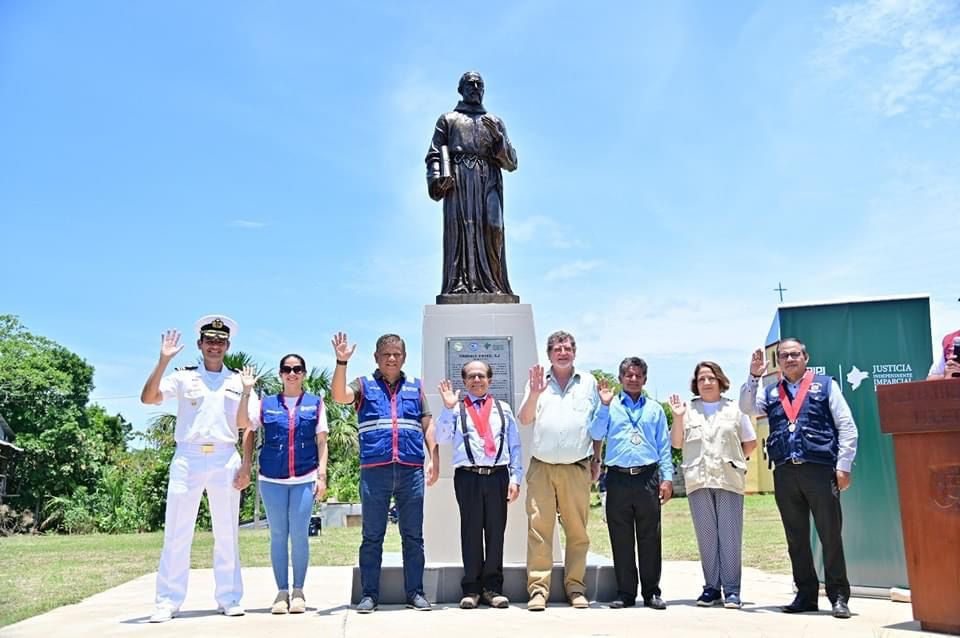 inauguración de monumento en San Joaquin de Omaguas