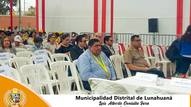 El 29 de setiembre del 2023, en horas de la mañana nuestra Autoridad local Sr. Luis Alberto Conislla Jara, participó en la Segunda Audiencia Publica 2023 organizado por el Gobierno Regional de Lima – Provincias. 
Donde, la Gobernadora Regional Rosa Vásquez Cuadrado rindió cuentas a la población sobre la ejecución de actividades, avances, logros y dificultades en la Gestión Pública. 